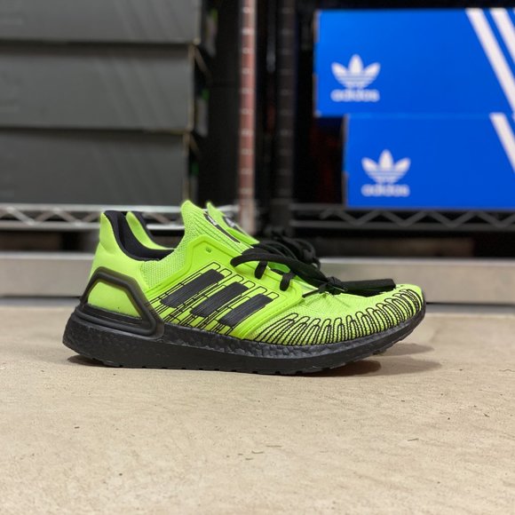 adidas Other - Adidas Ultraboost 20 Low Top Mens Running Shoes Green Black FY8984 New Sz 9.5